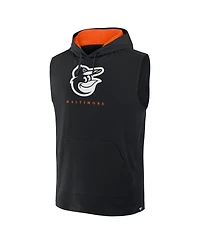 Fanatics Men's Black Baltimore Orioles Fire Speed Sleeveless Pullover Hoodie