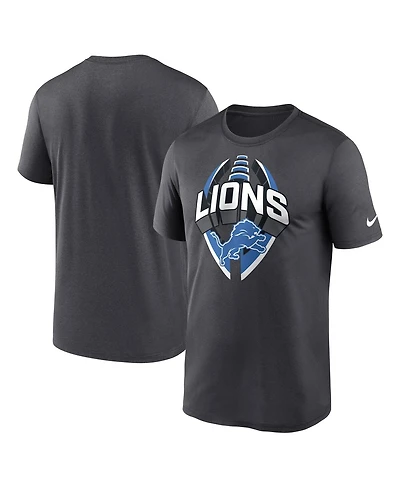 Nike Men's Gray Detroit Lions Legend Icon Performance T-Shirt