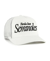 '47 Brand Men's and Women's Cream Florida State Seminoles Foundation Script Adjustable Trucker Hat