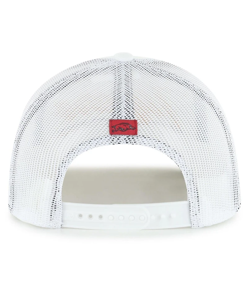 '47 Brand Men's White Arkansas Razorbacks Garner Rope Trucker Adjustable Hat