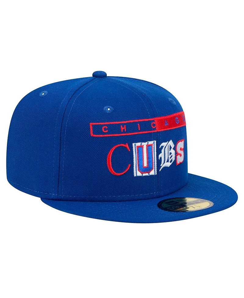 New Era Men's Royal Chicago Cubs Ransom 59FIFTY Fitted Hat