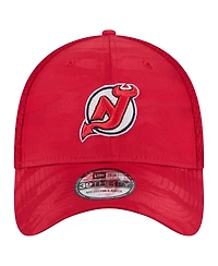 New Era Men's Red Jersey Devils Active Subtle Camo 39THIRTY Flex Hat