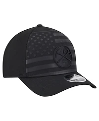 New Era Men's Black Denver Nuggets Game Day Flag A-Frame 9FORTY Adjustable Hat