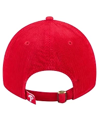 New Era Women's Red Philadelphia Phillies Corduroy 9TWENTY Adjustable Hat