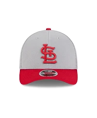 New Era Men's Gray/Red St. Louis Cardinals 2025 Batting Practice 9FORTY M-Crown Adjustable Hat