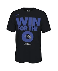 Nike Men's and Women's Black Orlando Magic 2025 Nba Playoffs On-Court Mantra T-Shirt