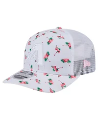 New Era Men's White Arizona Diamondbacks Flamingo Mesh Back 9SEVENTY Stretch-Snap Hat
