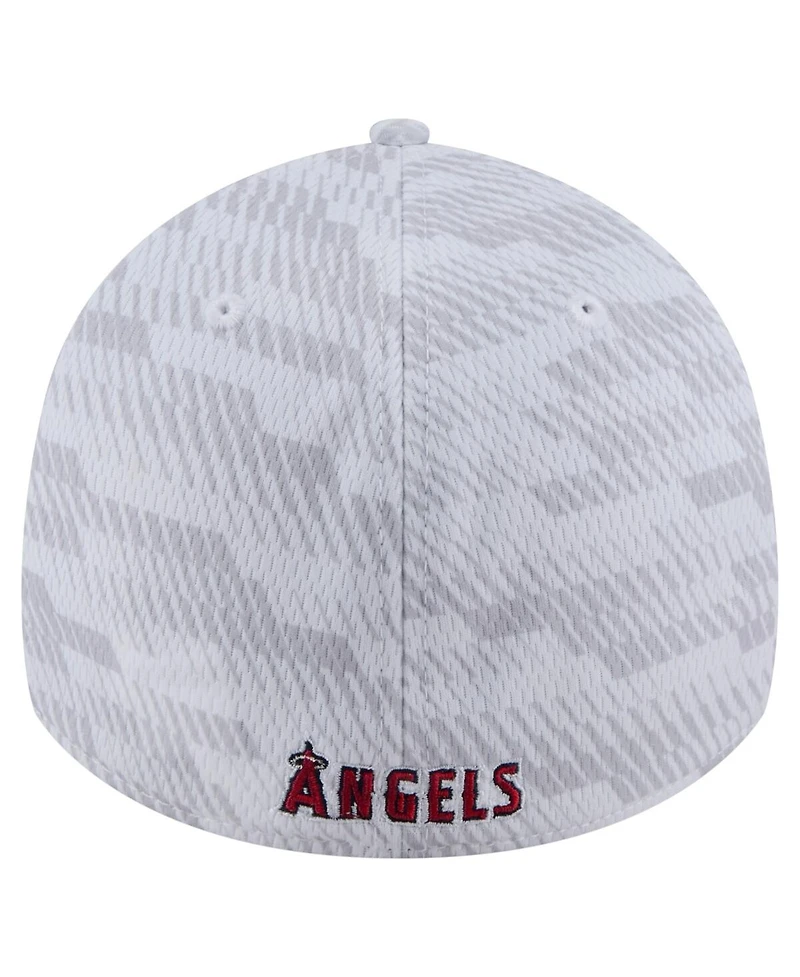 New Era Men's White Los Angeles Angels Graded 39THIRTY Flex Hat
