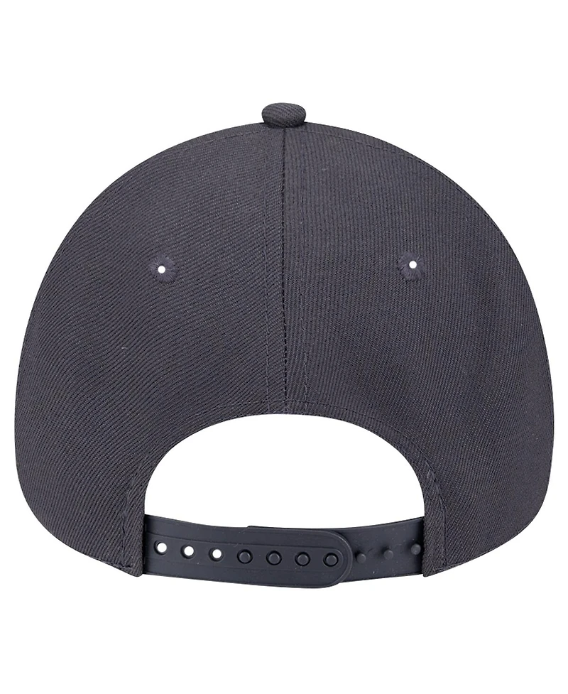 New Era Men's Gray Vegas Golden Knights Core A-Frame 9FORTY Adjustable Hat