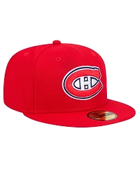New Era Men's Red Montreal Canadiens Core 59FIFTY Fitted Hat