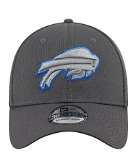 New Era Men's Graphite Buffalo Bills Main 39THIRTY Flex Hat