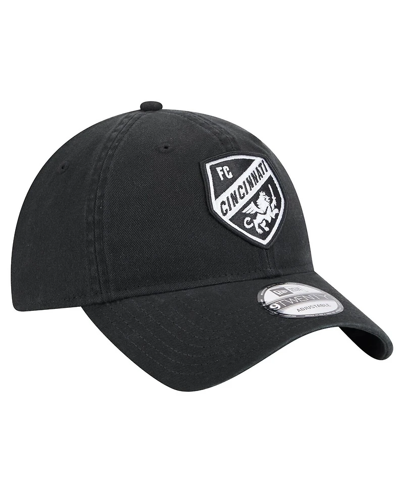 New Era Men's Black Fc Cincinnati 2025 Kickoff 9TWENTY Adjustable Hat