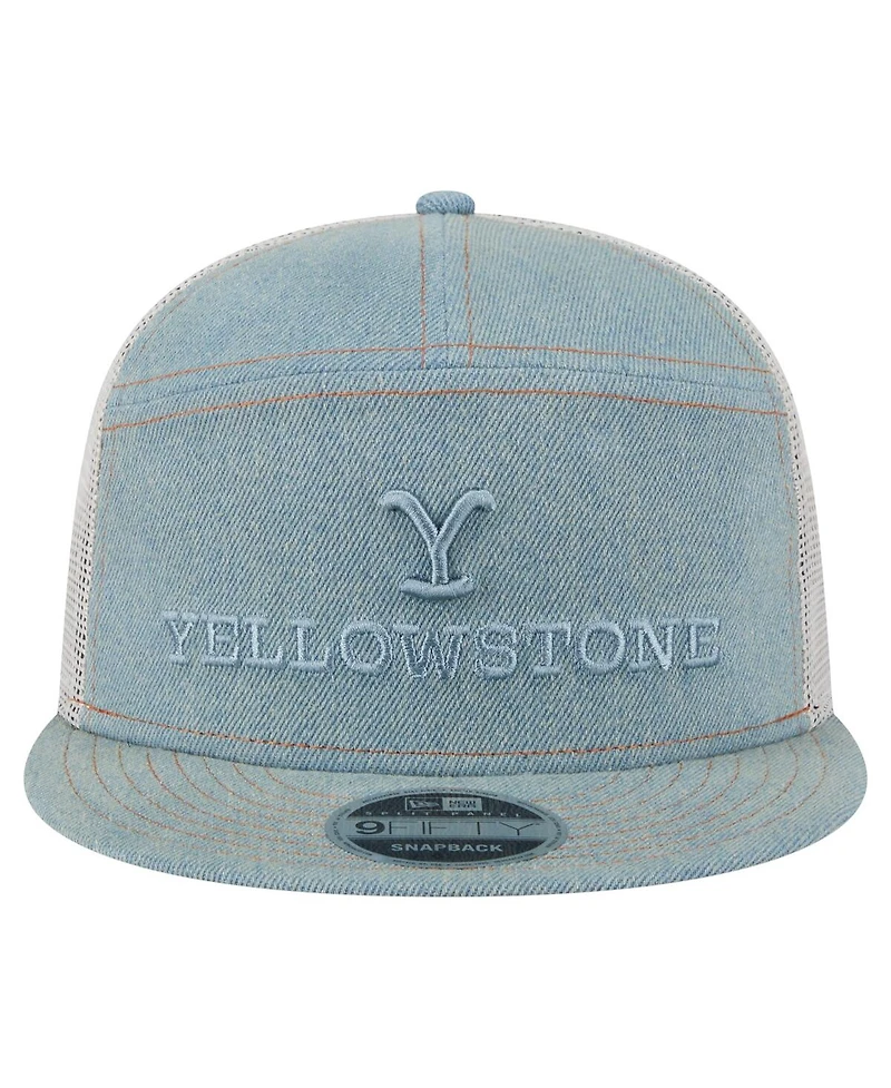 New Era Men's Denim Yellowstone Denim 9FIFTY Snapback Hat