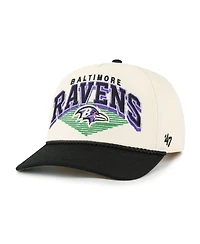 '47 Brand Men's Cream Baltimore Ravens Pomona Rope Hitch Adjustable Hat