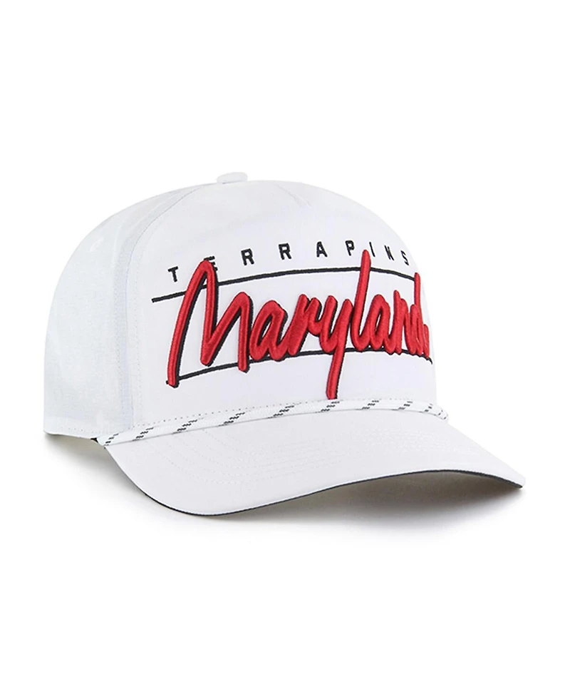 '47 Brand Men's White Maryland Terrapins Condor Hitch Brrr Adjustable Hat