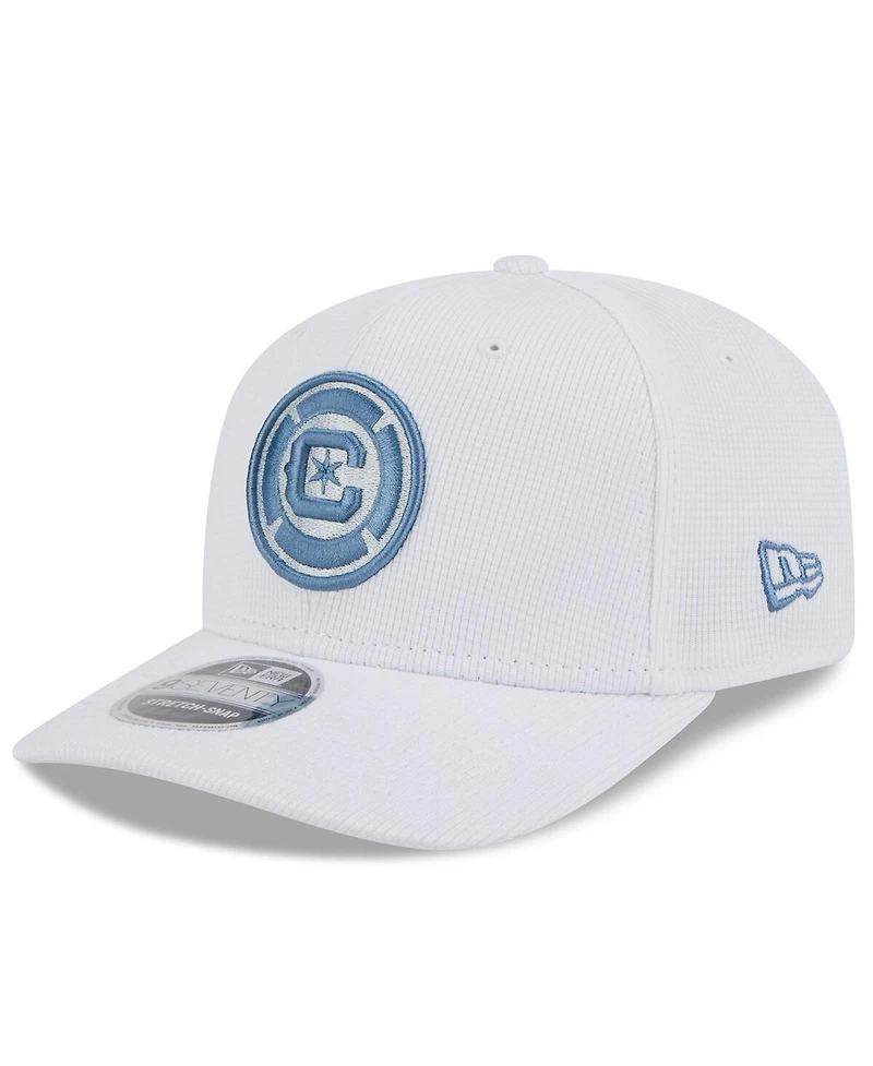 New Era Men's White Chicago Fire 2025 Jersey Hook 9SEVENTY Stretch-Snap Hat