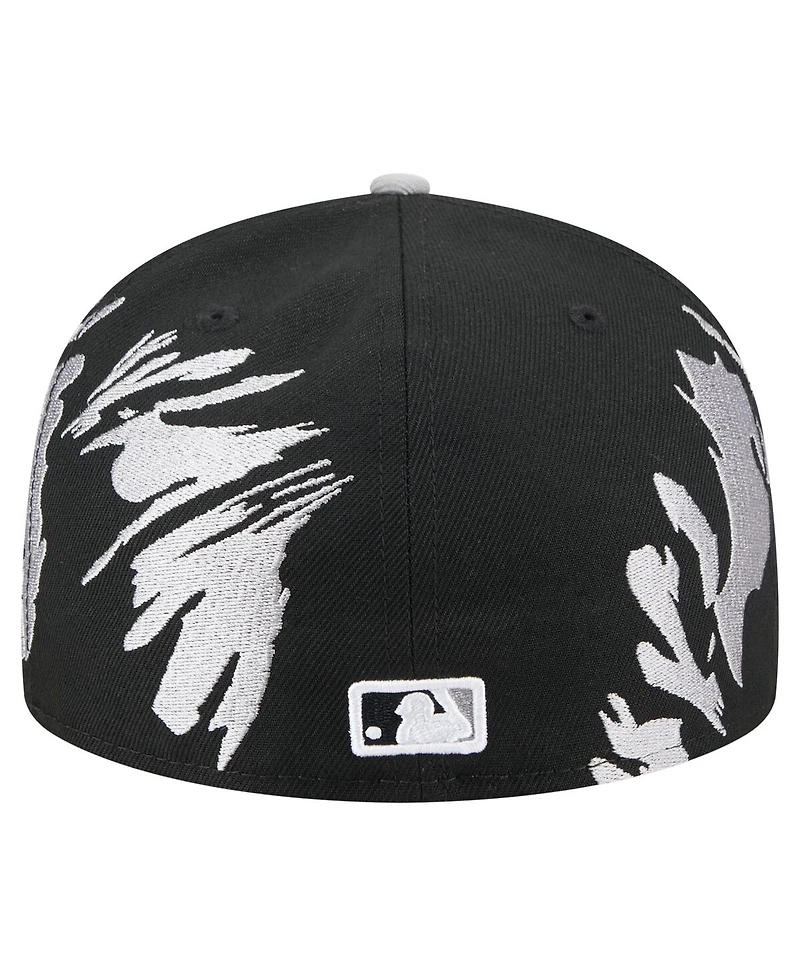 New Era Men's Black/Gray Chicago White Sox Retro Pattern 59FIFTY Fitted Hat