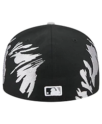 New Era Men's Black/Gray Chicago White Sox Retro Pattern 59FIFTY Fitted Hat