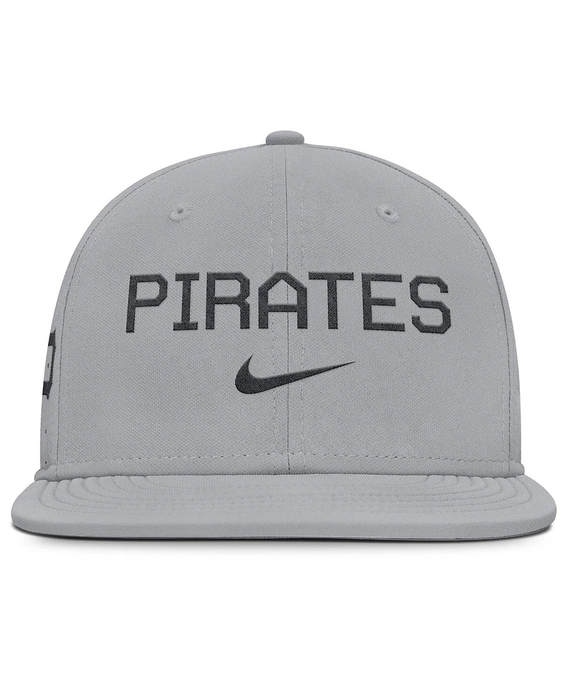Nike Men's Gray Pittsburgh Pirates True Performance Fitted Hat