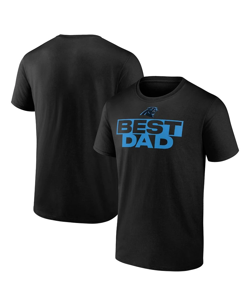 Logo Athletic Men's Black Carolina Panthers Best Dad T-Shirt