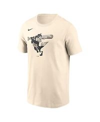 Nike Men's Cream Baltimore Orioles Camo Logo T-Shirt