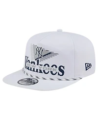 New Era Men's White New York Yankees Collide Golfer Snapback Hat