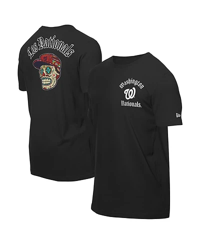 New Era Men's Black Washington Nationals Sugar Skulls T-Shirt