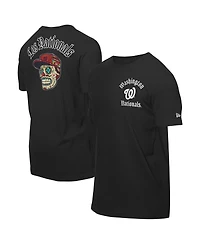 New Era Men's Black Washington Nationals Sugar Skulls T-Shirt