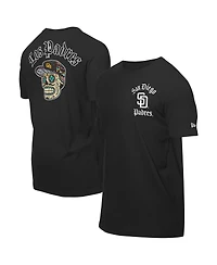 New Era Men's Black San Diego Padres Sugar Skulls T-Shirt