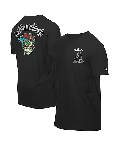 New Era Men's Black Arizona Diamondbacks Sugar Skulls T-Shirt