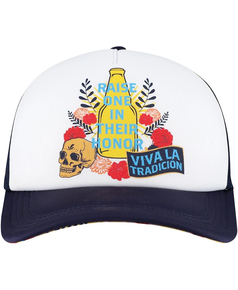 Lids Men's White Modelo Day of the Dead Foam Trucker Hat
