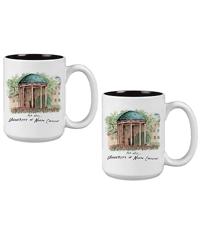 Indigo Falls North Carolina Tar Heels 15oz. Laura Wilcox University Mug Set 2-Pack