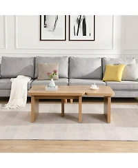 Streamdale Detachable Rectangle Wood Coffee Table (47.24" x 35.43")