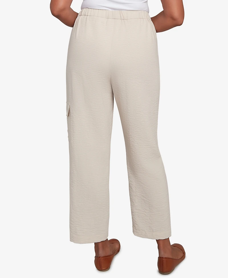 Alfred Dunner Women's Copper Canyon Floral Embroidered Ankle Pants