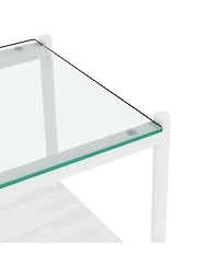 Streamdale Modern 3-Piece Glass Coffee Table Set