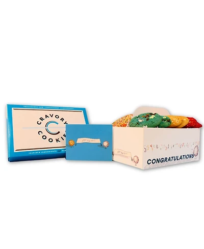 The Cravory Congratulations Box Best Sellers Cookies Gift Box, 12 Cookies