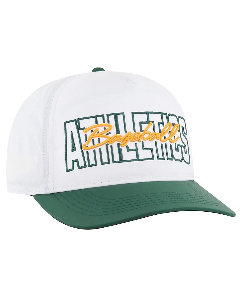'47 Brand Men's White Athletics Lineman Hitch Adjustable Hat