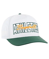 '47 Brand Men's White Athletics Lineman Hitch Adjustable Hat