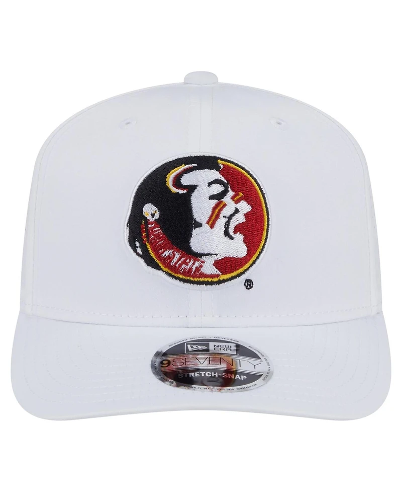 New Era Men's White Florida State Seminoles Perform Vault 9SEVENTY Stretch-Snap Hat