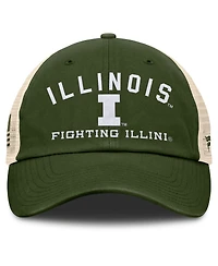 Fanatics Men's Olive Illinois Fighting Illini Oht Military Appreciation Frontier Trucker Adjustable Hat