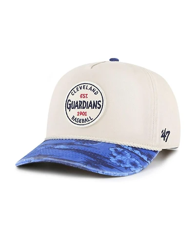 '47 Brand Men's Cream/Navy Cleveland Guardians Fiji Rope Hitch Adjustable Hat