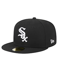 New Era Men's Black Chicago White Sox 125th Anniversary 59FIFTY Fitted Hat
