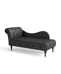 Gold Sparrow 32" Polyester Napa Diamond Tufted Chaise Lounge