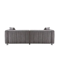 Streamdale Premium Velvet Sofa 3-Seater Loveseat with Metal Legs