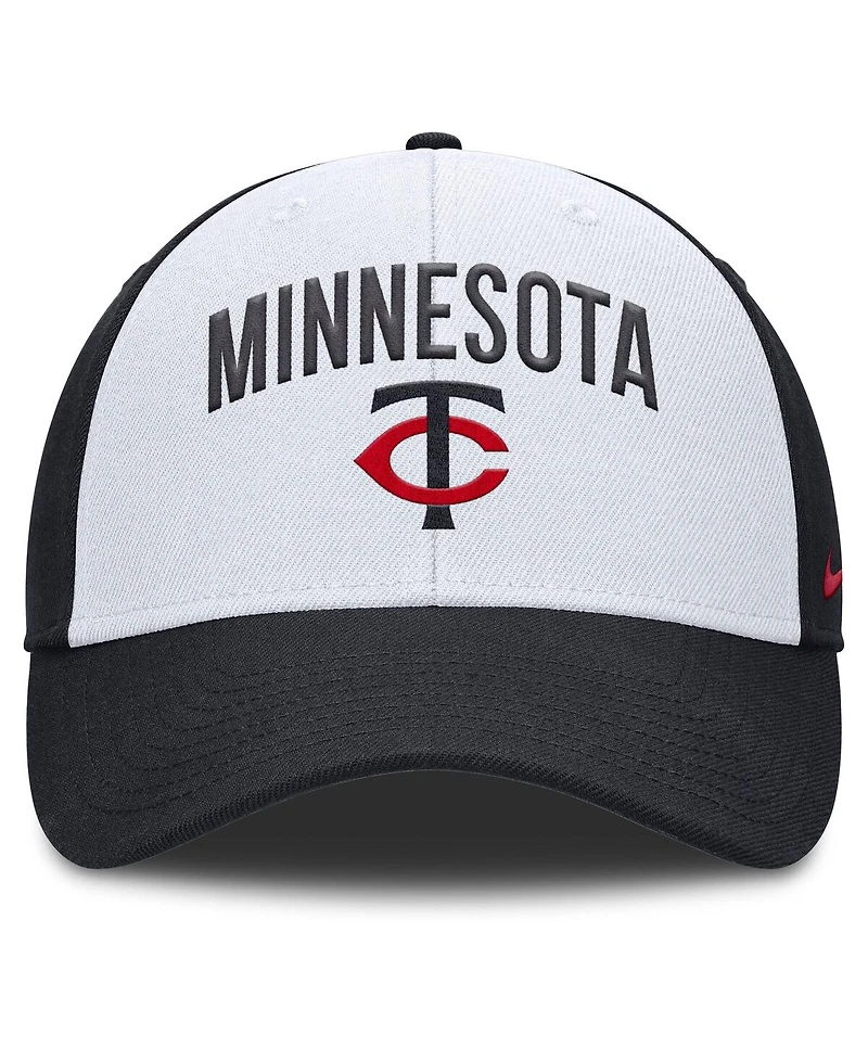 Nike Men's White/Navy Minnesota Twins Club Performance Adjustable Hat