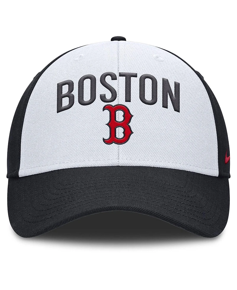 Nike Men's White/Navy Boston Red Sox Club Performance Adjustable Hat