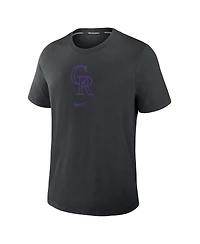 Nike Men's Black Colorado Rockies Authentic Collection Early Work Tri-Blend Performance T-Shirt