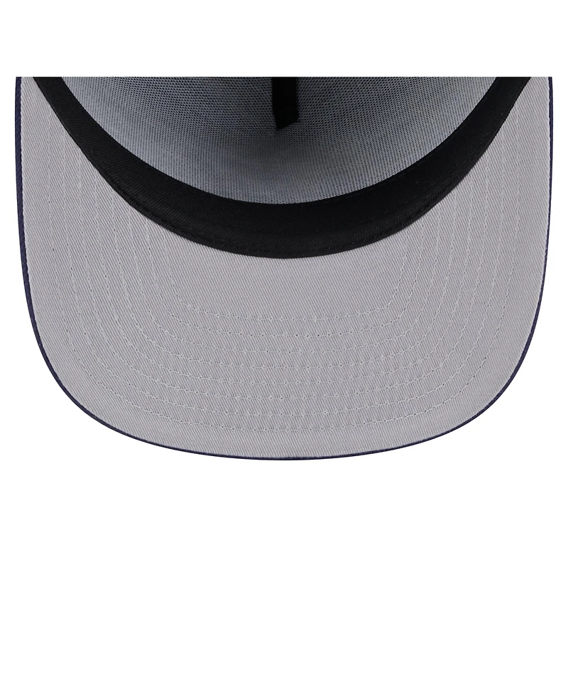 New Era Men's Navy Miami Marlins Color Pack A-Frame 59FIFTY Fitted Hat