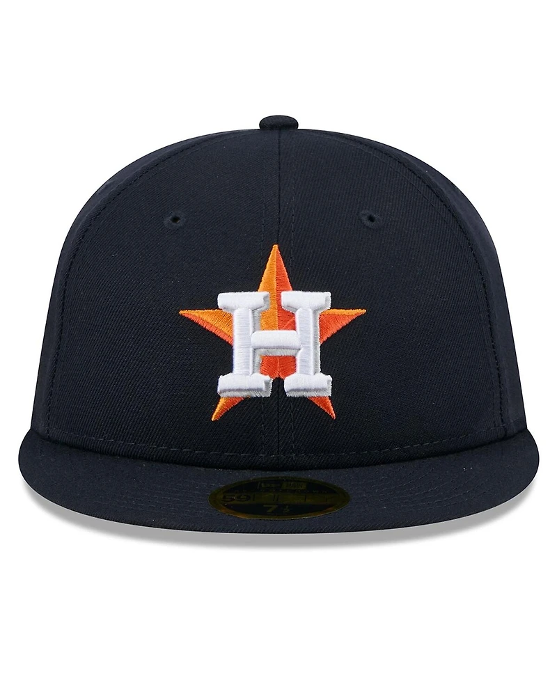 New Era Men's Navy Houston Astros 2025 Jackie Robinson Day Retro Crown 59FIFTY Unstructured Fitted Hat