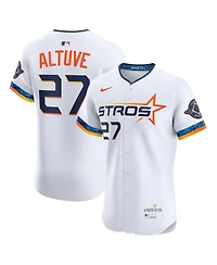 Nike Men's Jose Altuve White Houston Astros 2025 City Connect Elite Player Jersey